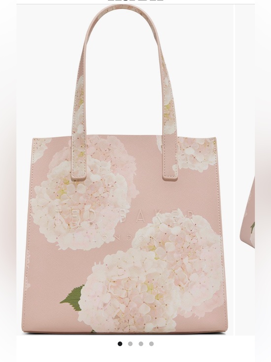 Ted Baker Handbags - Ted Baker Pink Hydrangea-Print Structured Tote